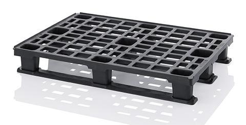 Lichtgewicht plastic pallet 120x80 met 3 sledes, Zakelijke goederen, Kantoor en Winkelinrichting | Magazijn, Stelling en Opslag
