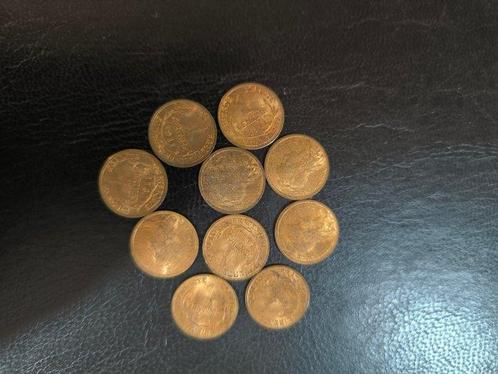Frankrijk. 1 Centime 1911 Dupuis (lot de 10 monnaies), Postzegels en Munten, Munten | Europa | Euromunten