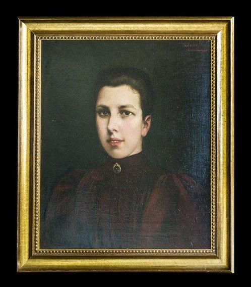 Paul Laboulaye (1856-1913) - Jeune femme, Antiek en Kunst, Kunst | Schilderijen | Klassiek