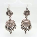 Zilver - Oorbellen - Jhumka, Antiek en Kunst