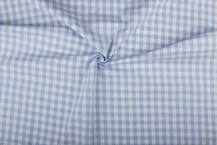 Brabants bont stof blauw wit geruit - 10mm geruit, Hobby en Vrije tijd, Stoffen en Lappen, 120 cm of meer, 200 cm of meer, Blauw