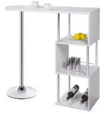 Bartafel met Planken & Flessenrek – 113 cm, S-vorm Design, Verzenden, Nieuw