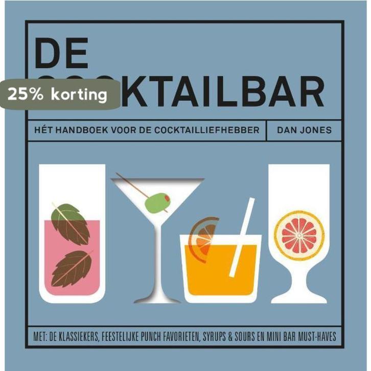 De cocktailbar 9789461431295 Dan Jones, Boeken, Kookboeken, Gelezen, Verzenden
