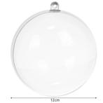 Ruhhy Transparante Kerstballen 12 cm - Set van 5 - Ideaal..., Ophalen of Verzenden, Nieuw