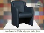 Leren eetkamerstoel Mass, Huis en Inrichting, Stoelen, Eigentijds, Modern, Nieuw, Leer, Ophalen of Verzenden