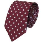 Bordeauxrode stropdas met stippen 7cm • Stropdassen rood, Kleding | Heren, Stropdassen, Nieuw, Met patroon, Losse Blouse Kraagjes