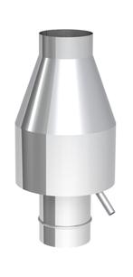 GGM Gastro | Deflectorkap - Ø 250 mm | DHJ250 | DHJ250, Doe-het-zelf en Verbouw, Ventilatie en Afzuiging, Verzenden, Nieuw