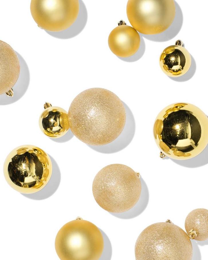 HEMA Kerstballen set goud - 44 stuks, Diversen, Kerst, Nieuw, Verzenden
