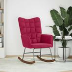 vidaXL Schommelstoel fluweel wijnrood, Verzenden, Nieuw