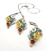 Zonder minimumprijs - 2-delige sieradenset Zilver - 8.00ct., Sieraden, Tassen en Uiterlijk, Antieke sieraden