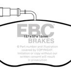 EBC 12+ Fiat 500 1.4 Turbo Abarth Yellowstuff Front Brake, Auto-onderdelen, Remmen en Aandrijving, Ophalen of Verzenden, Nieuw