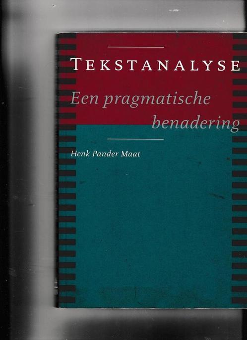 TEKSTANALYSE 9789068904765 PANDER MAAT, Boeken, Overige Boeken, Gelezen, Verzenden