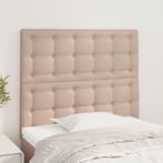 vidaXL Hoofdborden 2 st 80x5x78/88 cm kunstleer, Verzenden, Nieuw, Bruin, Overige materialen