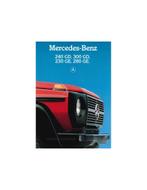 1986 MERCEDES BENZ G KLASSE BROCHURE ITALIAANS, Nieuw, Author