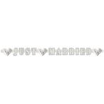 Just Married Letterslinger 215cm, Verzenden, Nieuw