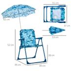 ® Kinder Campingstoel Met Parasol Opvouwbare Strandstoel Voo, Kinderen en Baby's, Kinderkamer | Tafels en Stoelen, Nieuw, Verzenden