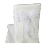 Organza breed wit stoelversiering 20 cm *275cm lang., Ophalen of Verzenden, Nieuw