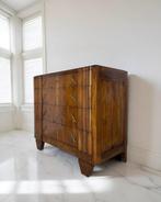 Ladekast - Walnoot, Hout, Messing, Marmer, Antiek en Kunst