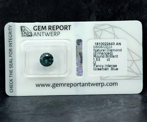 Zonder Minimumprijs - 1 pcs Diamant (Kleurbehandeld) - 1.53, Sieraden, Tassen en Uiterlijk, Edelstenen