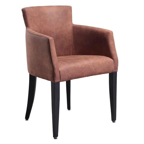 Stoel | OMEGA | Microvezel/Hout | Cognac | Wengé Poten |, Zakelijke goederen, Horeca | Keukenapparatuur, Nieuw in verpakking, Verzenden