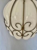 Plafondlamp - Opaline glas, Antiek en Kunst, Antiek | Lampen