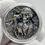 Ghana. 5 Cedis 2025 – Memento Mori: Miner – 1 oz Silver coin