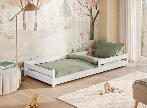 Vloerbed Fin - 80 x 160 - Wit, Kinderen en Baby's, Kinderkamer | Bedden, 140 tot 160 cm, Nieuw, 70 tot 85 cm, Verzenden