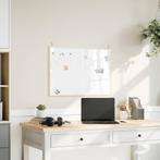 vidaXL Magnetisch whiteboard met massief grenenhouten frame, Verzenden, Nieuw in verpakking