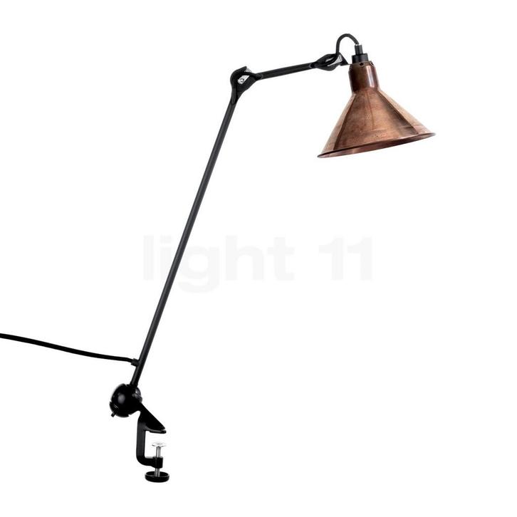 DCW Lampe Gras No 201 Klemlamp zwart conisch, koper ruw, Huis en Inrichting, Lampen | Tafellampen, Nieuw, Verzenden