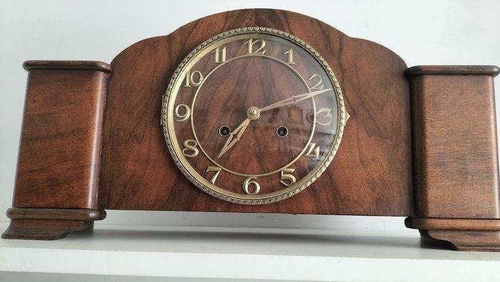 Pendule - Art Deco Hout, Messing - 1920-1930, Antiek en Kunst, Antiek | Klokken