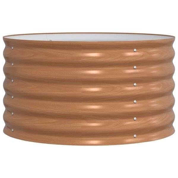 Plantenbak Bruin 80x80 | OP = OP | Tuinieren, Tuin en Terras, Bloembakken en Plantenbakken, Tuin, Nieuw, Metaal, Ophalen of Verzenden