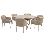 Prado Bernini dining tuinset 160xH75 cm rond 7 delig, Ophalen of Verzenden, Nieuw
