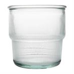 Olympia gerecycled glas geribbelde stapelbare bekers | 30..., Verzenden