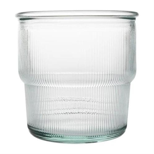 gerecycled glas geribbelde stapelbare bekers | 300 ml | (..., Zakelijke goederen, Horeca | Overige, Verzenden