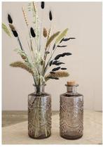 Gekleurde glazen fles berlin soft grey ook geschikt als, Ophalen of Verzenden, Nieuw