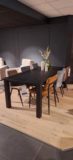 Eettafel stretto black - Pronto Wonen, Ophalen, Nieuw, 50 tot 100 cm, 150 tot 200 cm