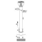 Solar LED staande lamp Spiez op zonne-energie - Warm wit, Tuin en Terras, Nieuw, Minder dan 50 watt, Rvs, Led