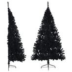 Halve Kunstkerstboom 240cm Zwart | Retourdeal | 35% Korting, Ophalen of Verzenden, Nieuw