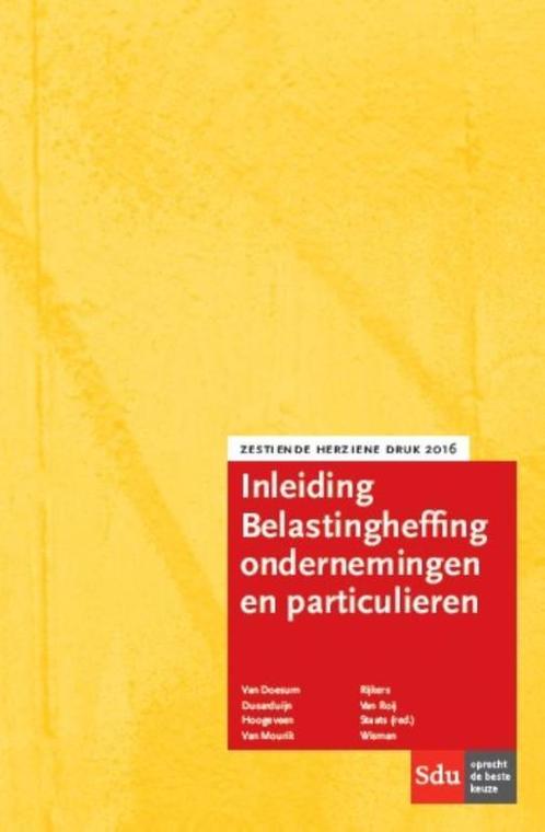 Inleiding belastingheffing ondernemingen en pa 9789012396394, Boeken, Studieboeken en Cursussen, Zo goed als nieuw, Verzenden
