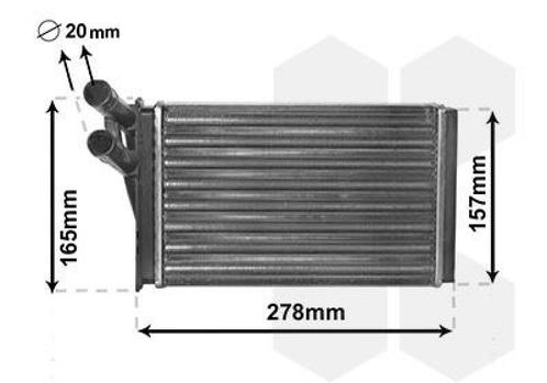 KACHEL RADIATEUR VOOR AUDI 80 B3 1986-1991 893819030A, Auto-onderdelen, Airco en Verwarming, Nieuw, Ophalen of Verzenden