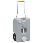 vidaXL Watertank op wielen 25 L grijs, Verzenden, Nieuw