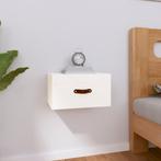 vidaXL Nachtkastje wandgemonteerd 40x29,5x22 cm wit, Huis en Inrichting, Kasten | Overige, Verzenden, Nieuw