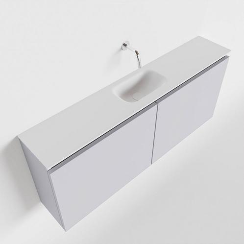 MONDIAZ TURE 120cm toiletmeubel cale. EDEN wastafel talc, Doe-het-zelf en Verbouw, Sanitair, Bad, Nieuw, Ophalen of Verzenden