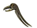 Notenkraker - Messing - Poly Parrot NutCracker, Antiek en Kunst
