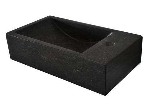 Hardstenen fontein 40x22x10 rechts, Doe-het-zelf en Verbouw, Sanitair, Nieuw, Verzenden