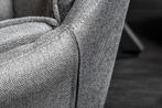 Draaibare designstoel MR. LOUNGER grijs met armleuning -, Huis en Inrichting, Stoelen, Ophalen of Verzenden, Nieuw