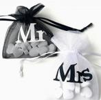 Jute giftbag +bruidspaar gelukspoppetjes+vulling+kaartje, Verzenden, Nieuw, Versiering, Geboorte of Huwelijk