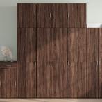 vidaXL buffetkast 80x42,5x249 cm bewerkt hout bruin, Huis en Inrichting, Kasten | Buffetkasten, Minder dan 50 cm, Verzenden, 75 cm of meer