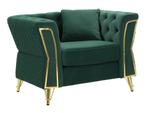 FAUTEUIL EMY GROEN MET KUSSEN CM 104X83X76, Huis en Inrichting, Fauteuils, Ophalen of Verzenden, Nieuw