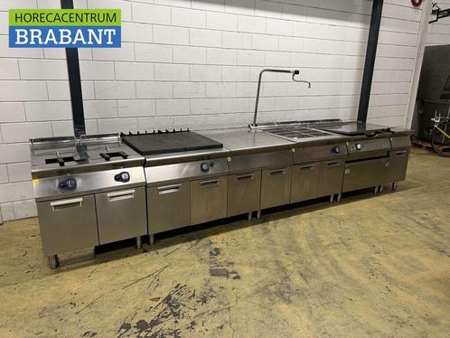 RVS Electrolux Baklijn Dubbele friteuse Doorkookplaat Bain, Zakelijke goederen, Horeca | Keukenapparatuur, Gebruikt, Ophalen of Verzenden